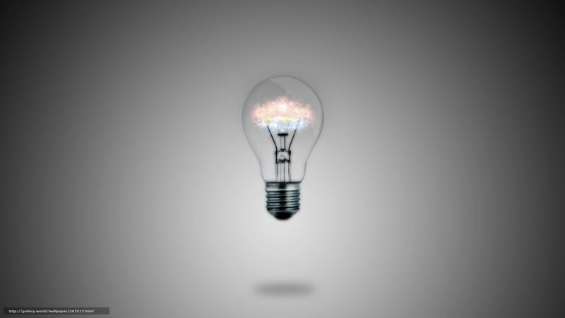 Light bulb with glowing filament