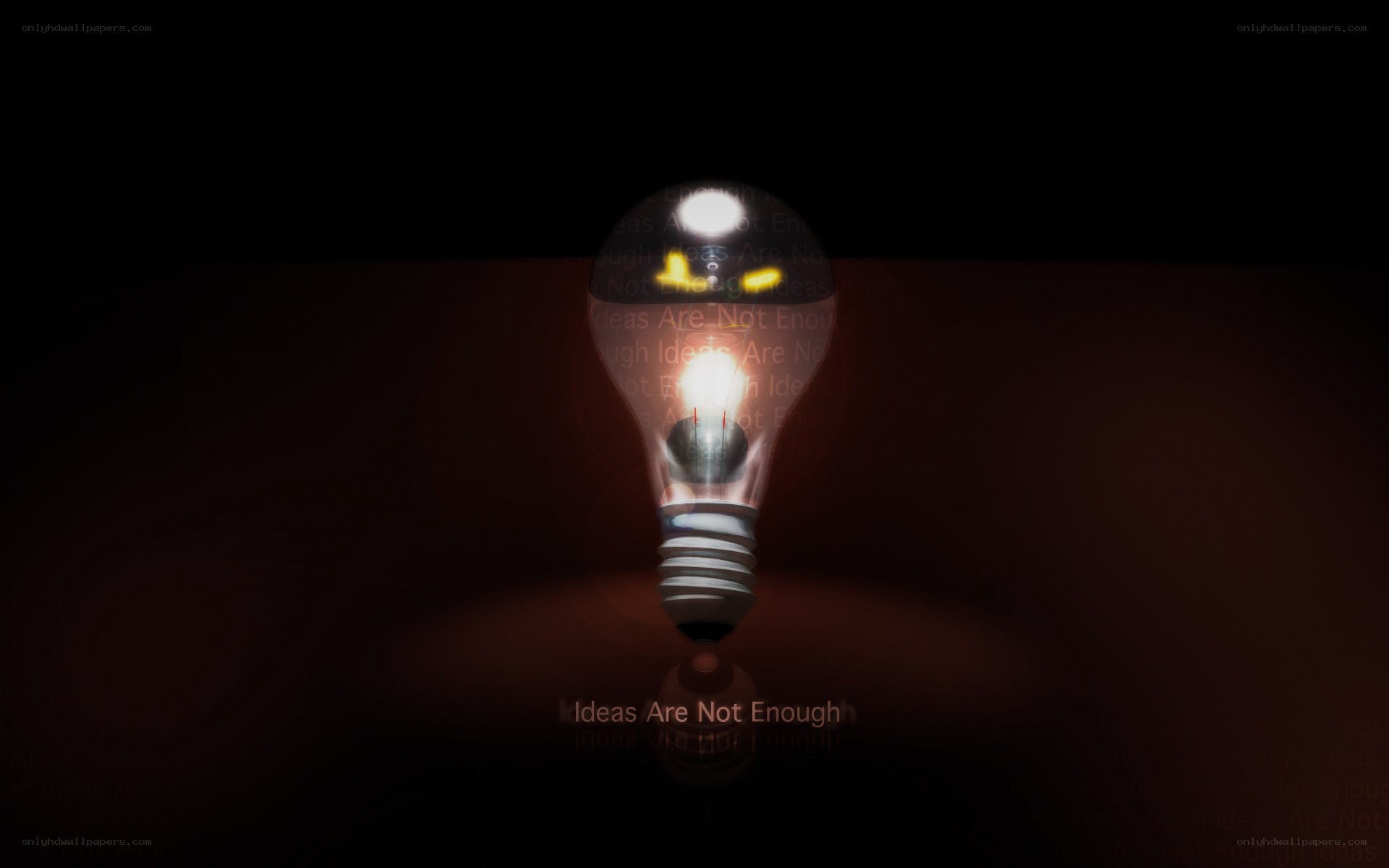 Light bulb with idea concept