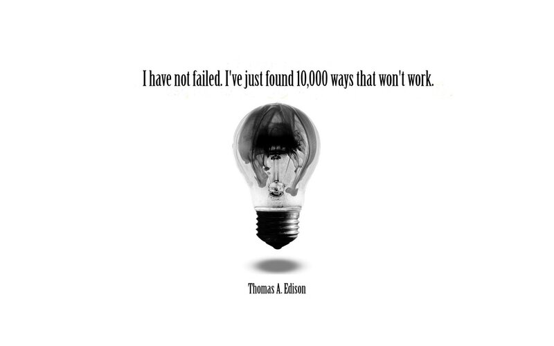 Light Bulb with Quote — Black