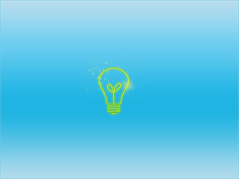 light bulb with sprout icon