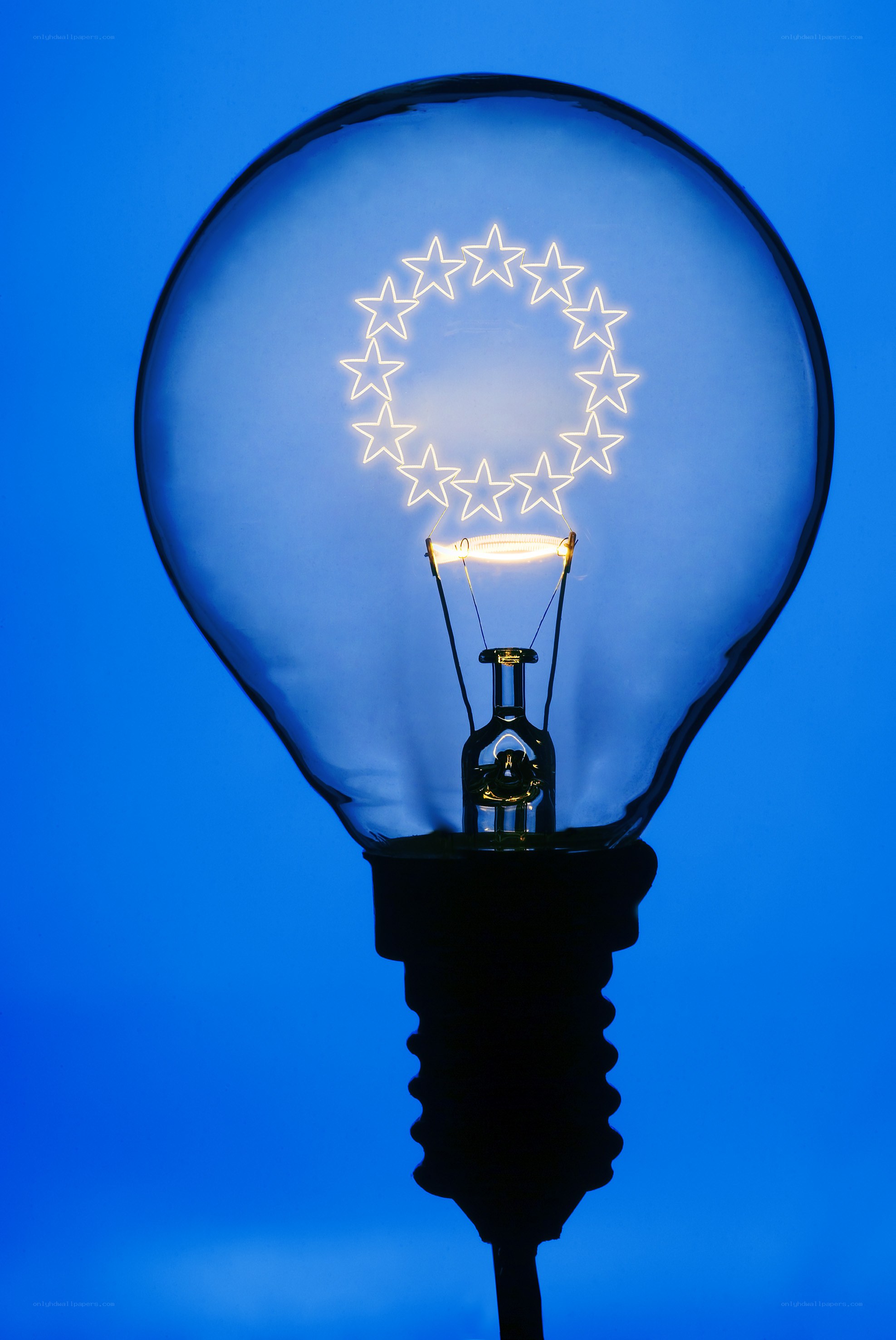 Light bulb with star ring