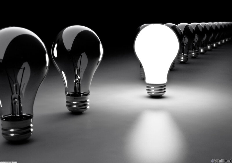 Light bulbs in a row