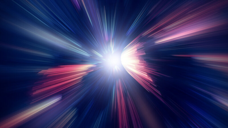 Light Burst in Space