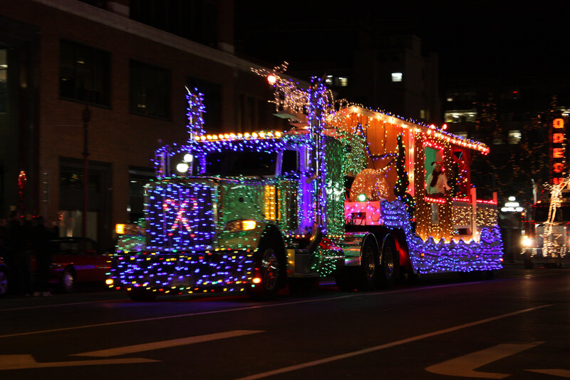 Light-decorated Truck