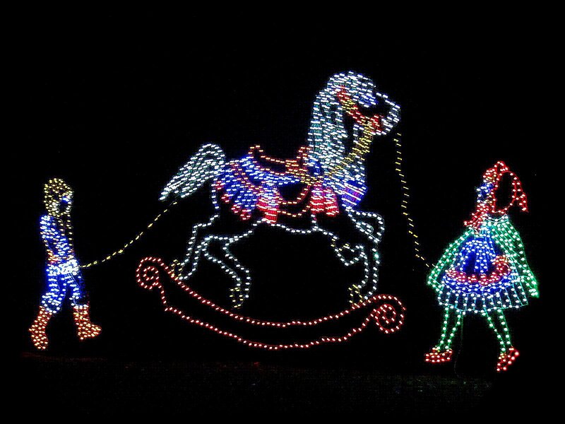 Light Display of Children