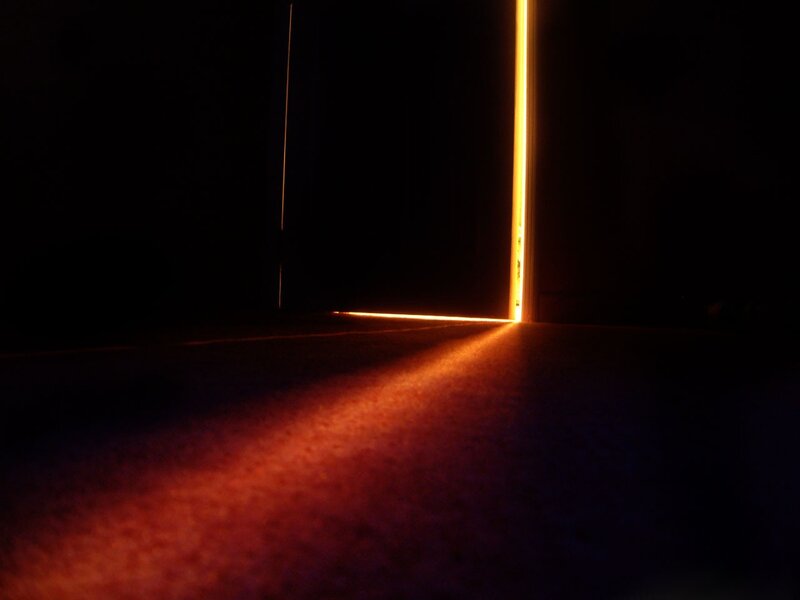 light from a door crack