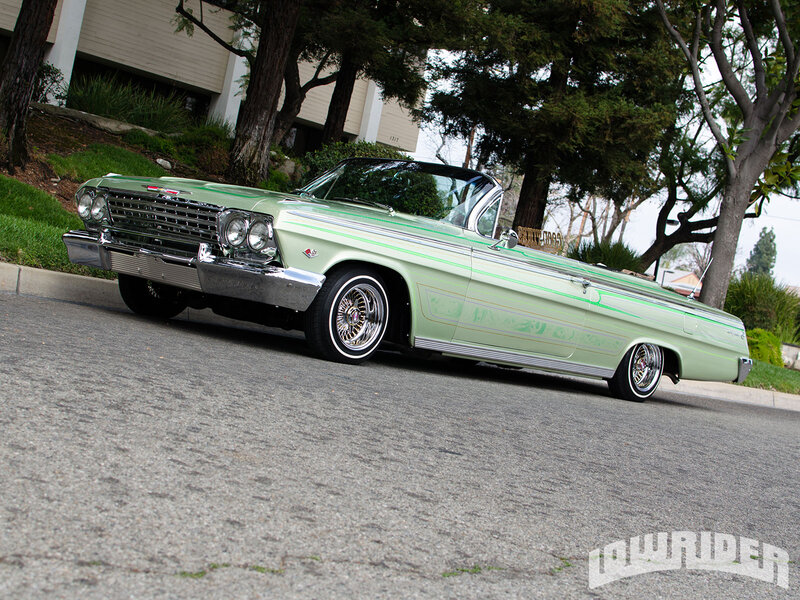 Light Green Convertible Car — Calm, Afternoon