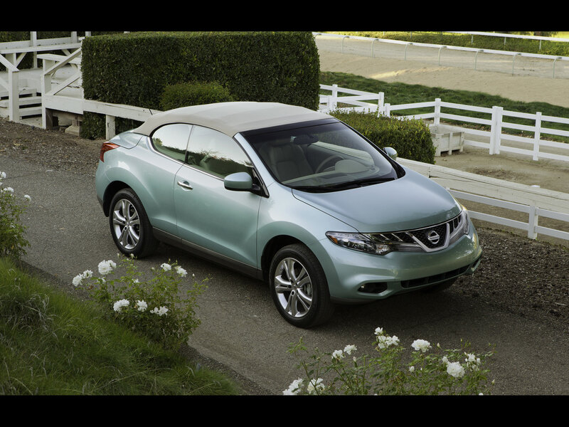 Light Green Convertible Car — Serene, Afternoon