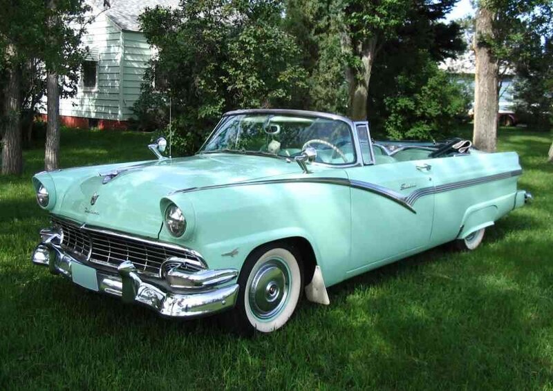Light Green Convertible Car