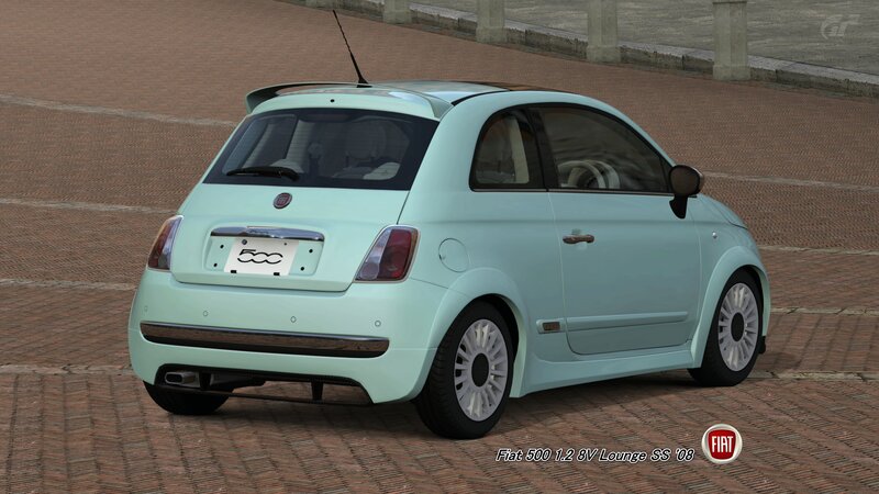 Light Green Fiat 500