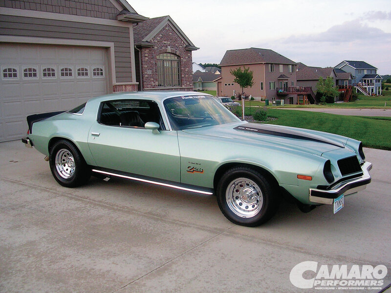 Light Green Muscle Car