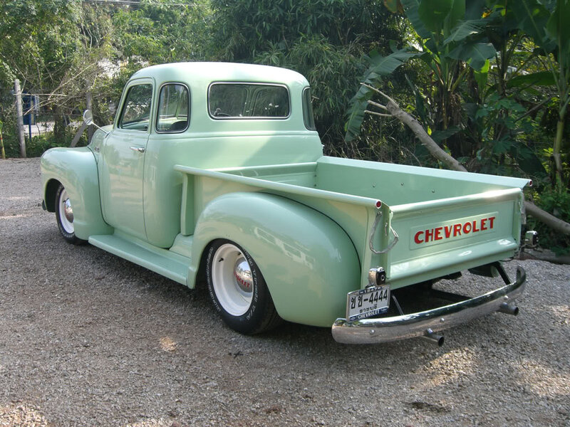 Light Green Pickup Truck