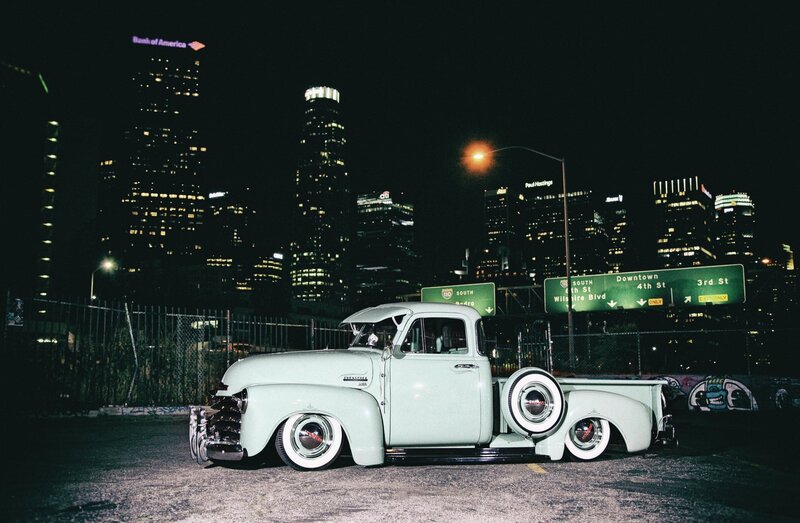 Light Green Vintage Truck