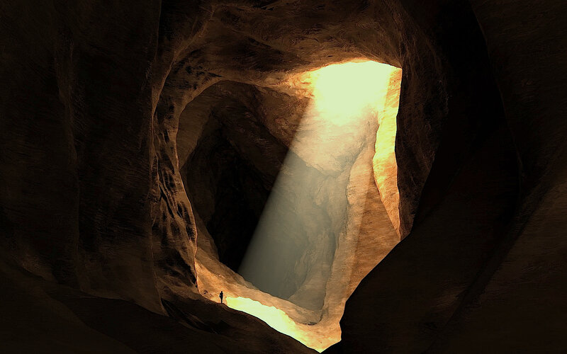 Light in the cave