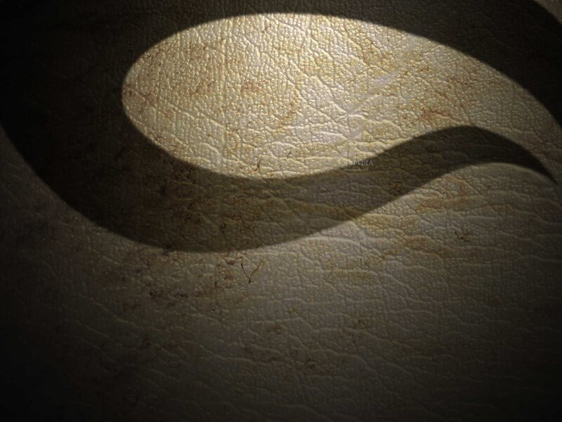light on textured surface