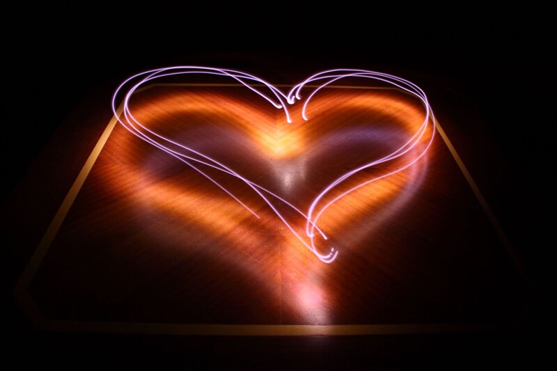 Light-painted Heart