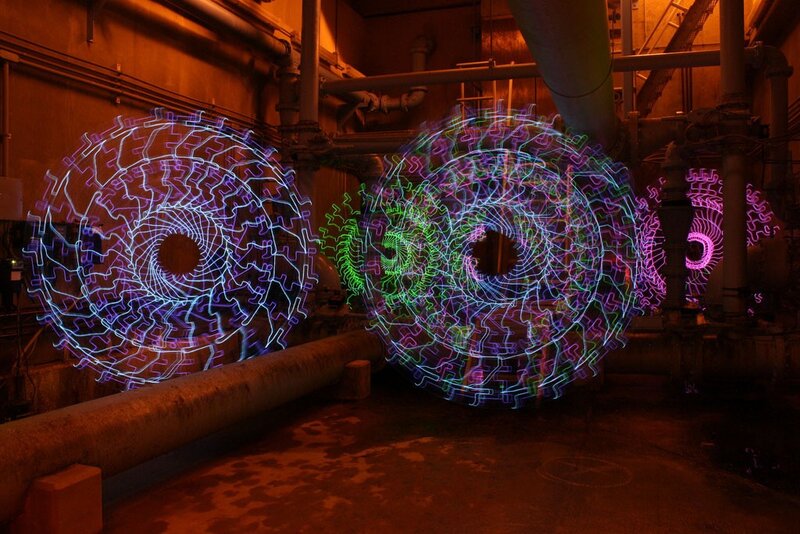 Light-painted Spirals