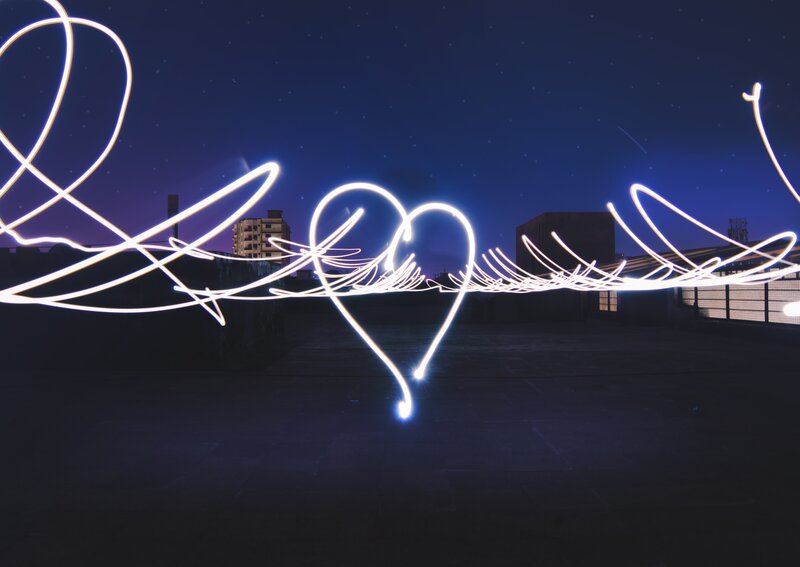 Light Painting Heart