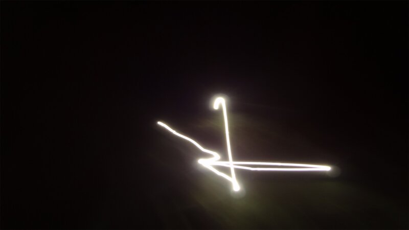 light painting of a bird