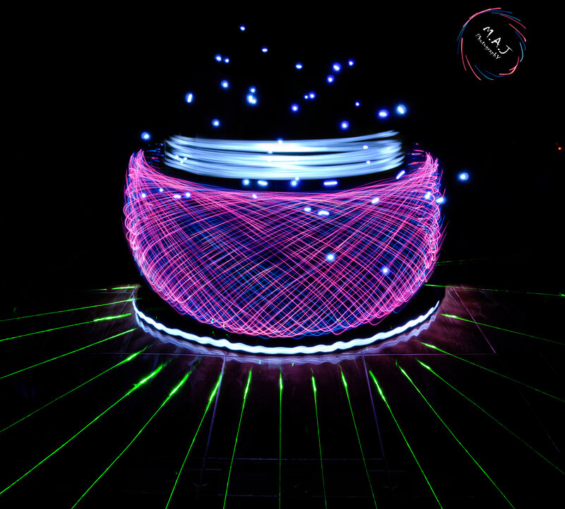 Light Painting Sculpture — Pink