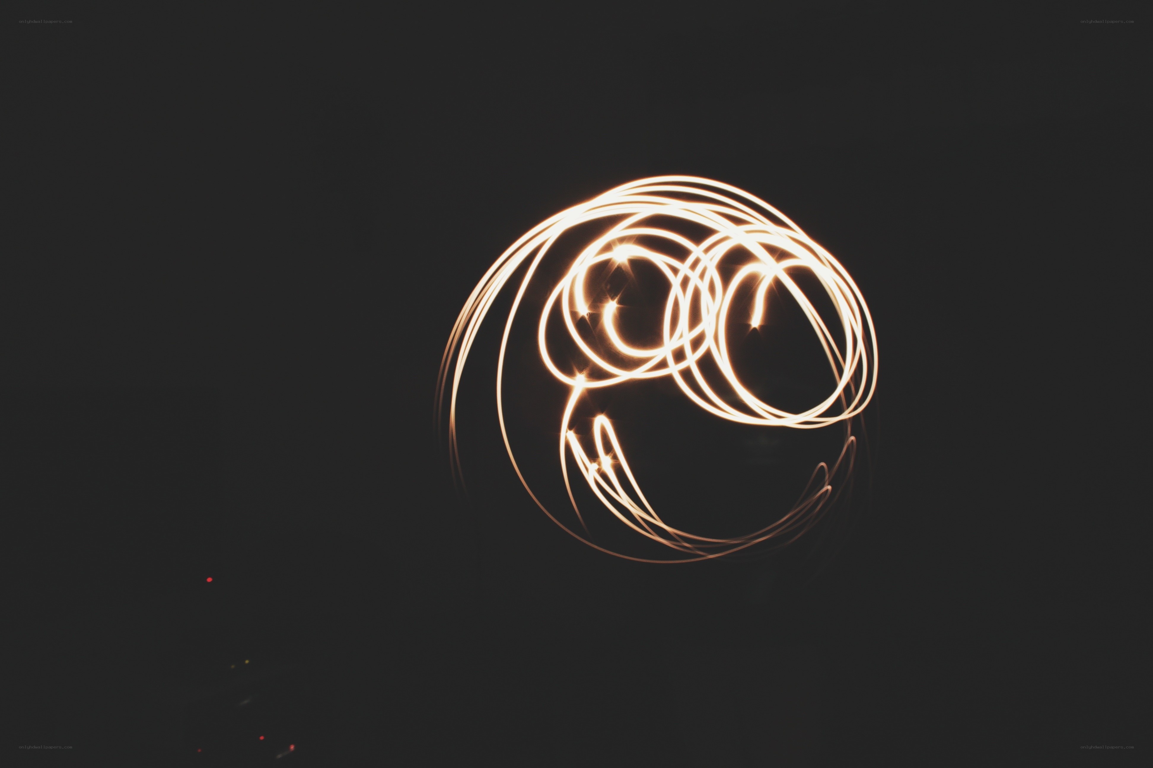 Light painting smiley face