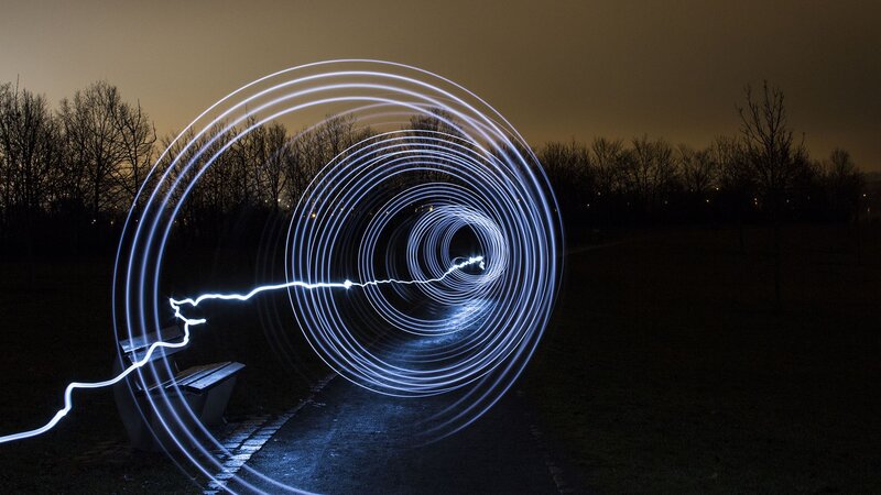 Light Painting Spiral