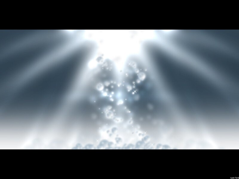 light rays and sparkles