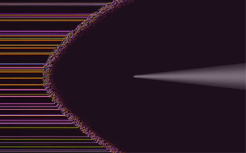 Light Rays Bending Around Object