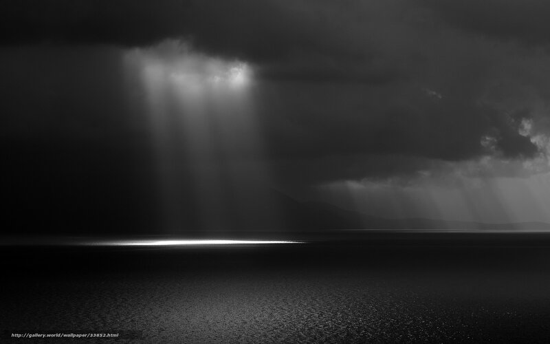 Light Rays over Water — Black