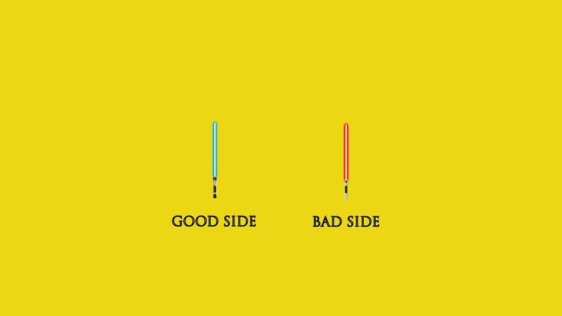 light sabers good and bad