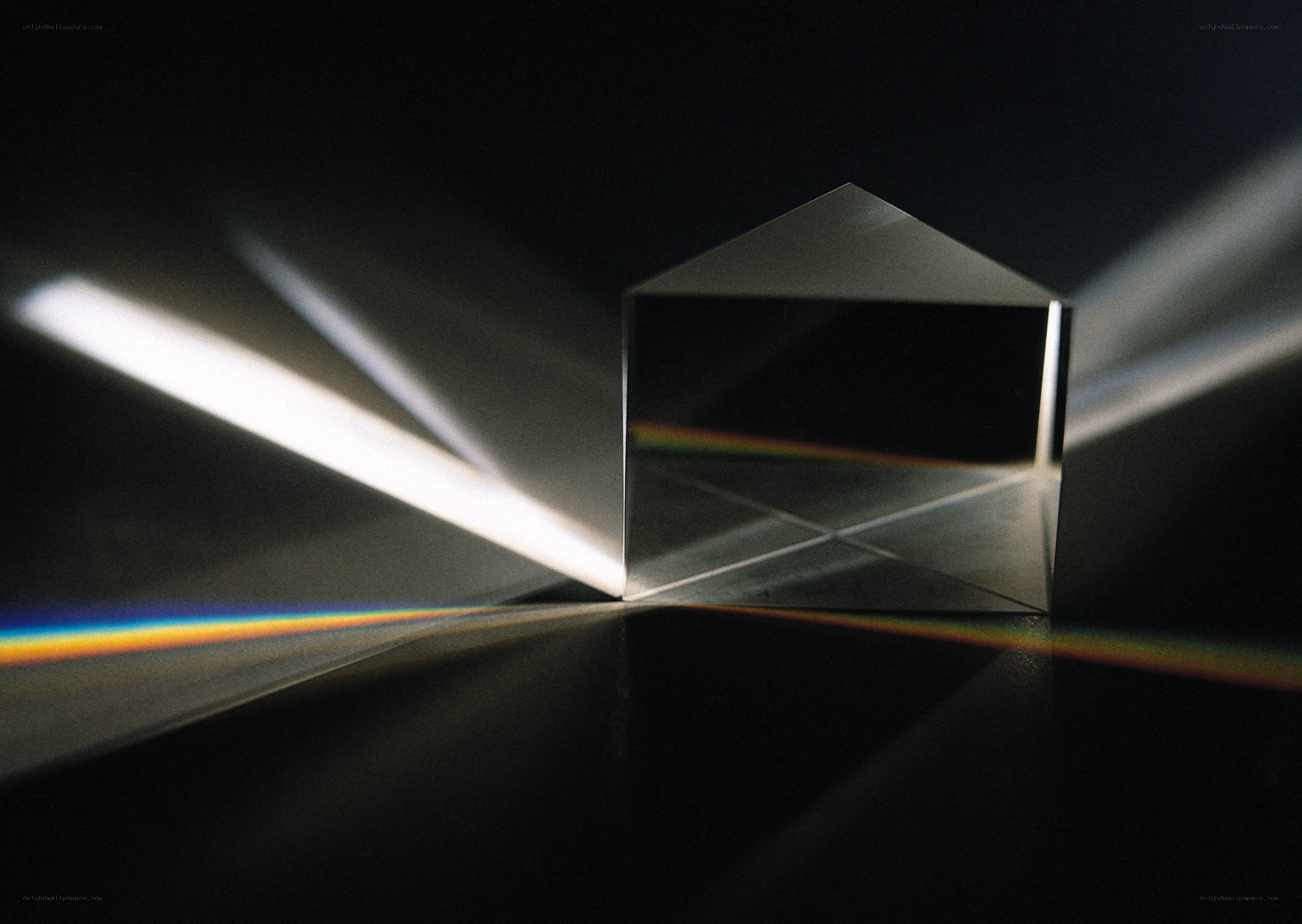 Light spectrum through prism