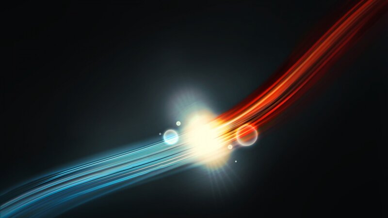 Light Streaks Collision — Black