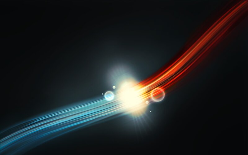 Light Streaks Collision — Blue, Dynamic