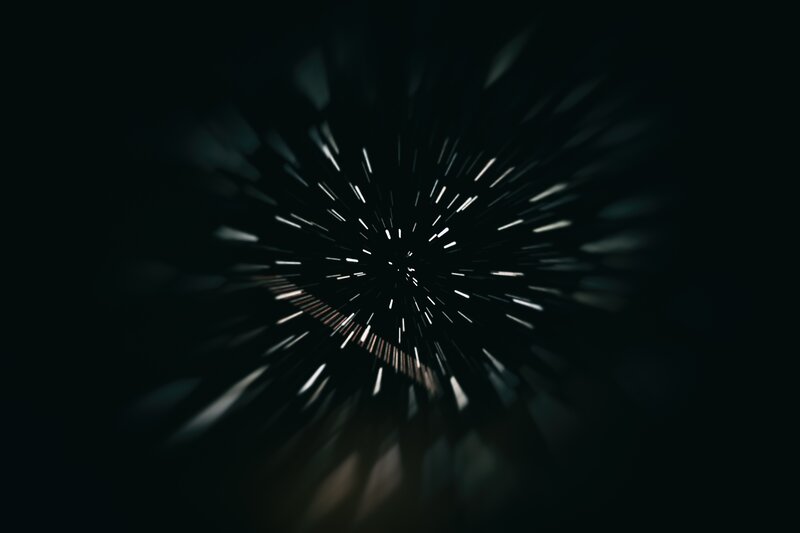 Light Streaks in Dark Space — Black