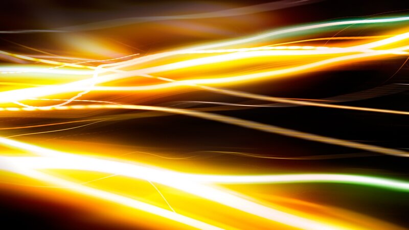 Light Streaks on Dark Background — Yellow