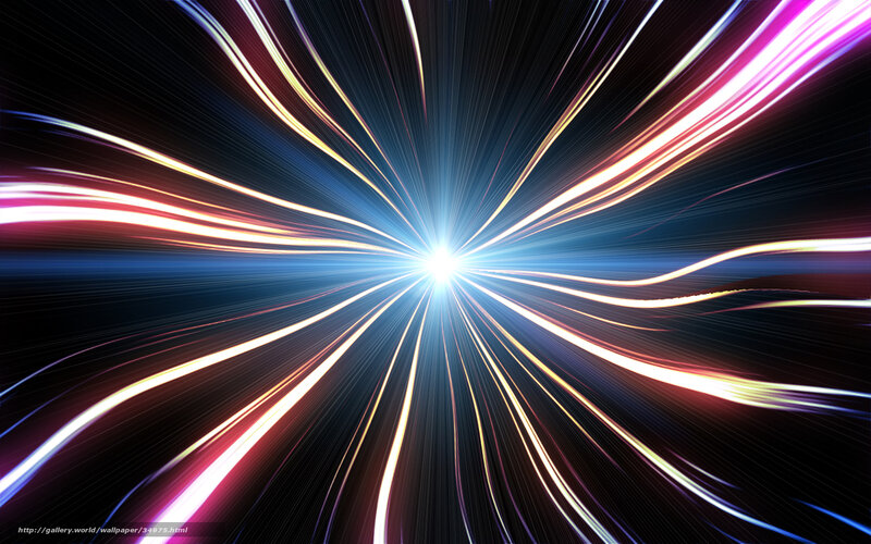Light Streaks Radiating from Center