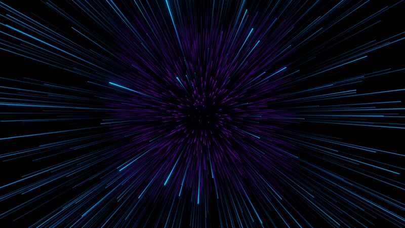 Light Streaks Radiating Outward