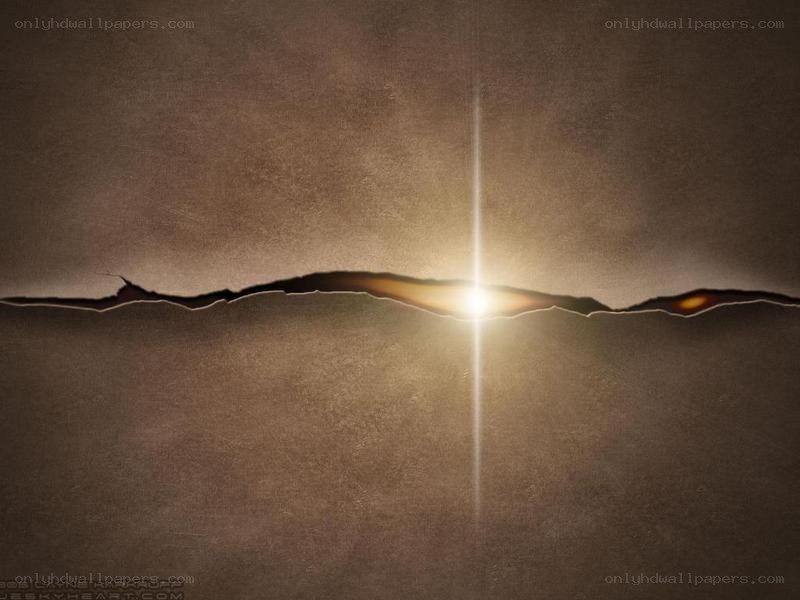 light through a crack