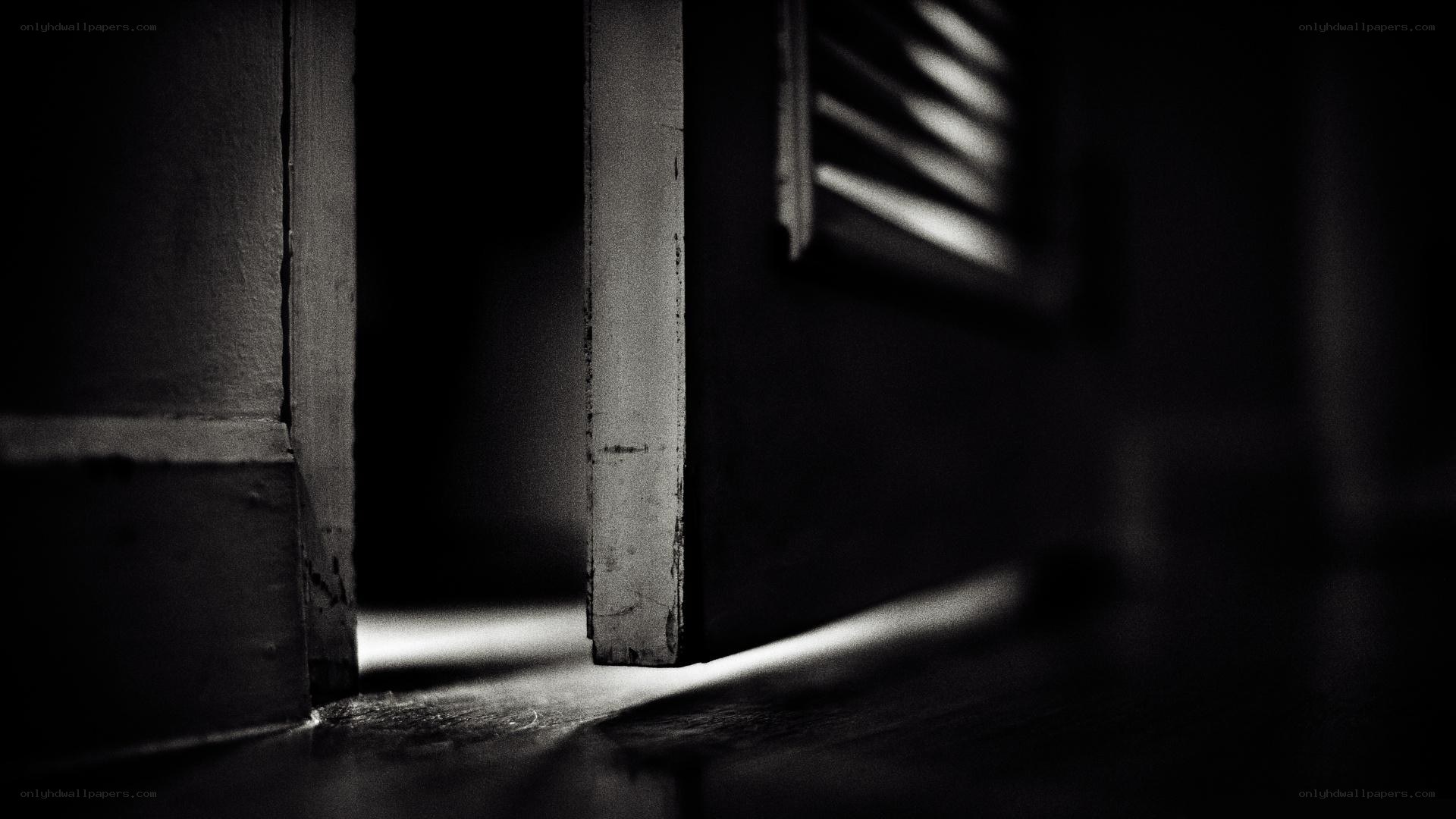 Light through a door crack