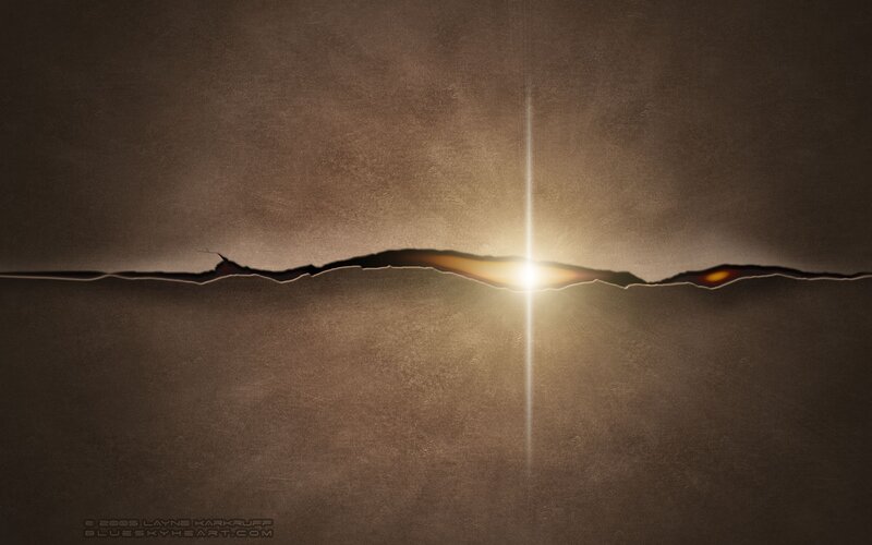 Light Through Crack