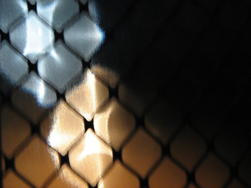 light through mesh pattern