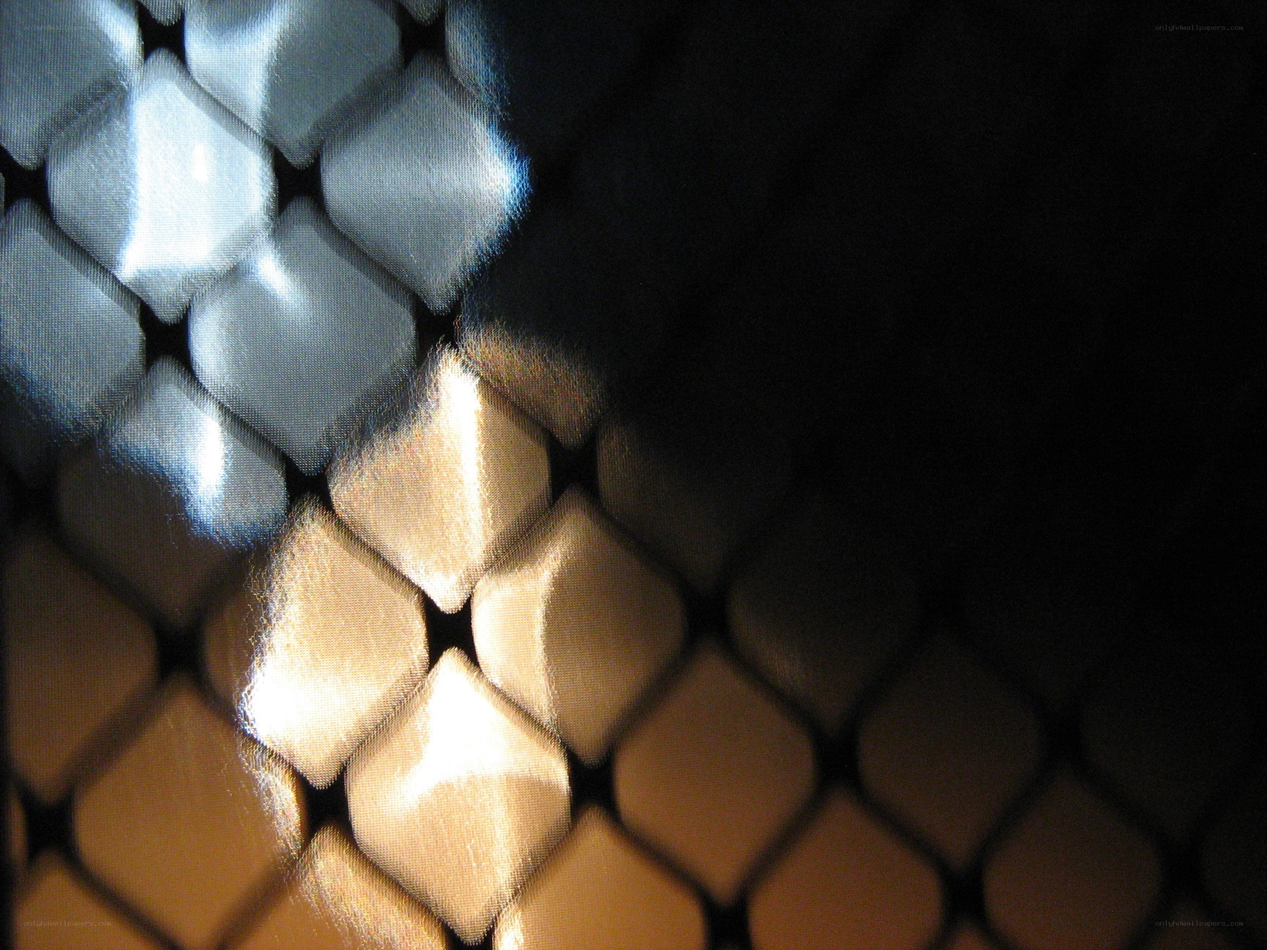light through mesh pattern