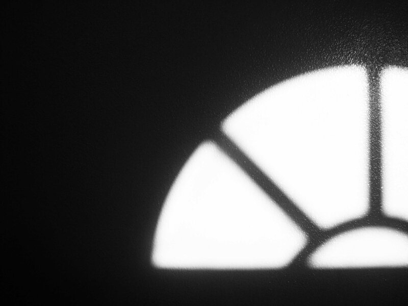 light through window panes