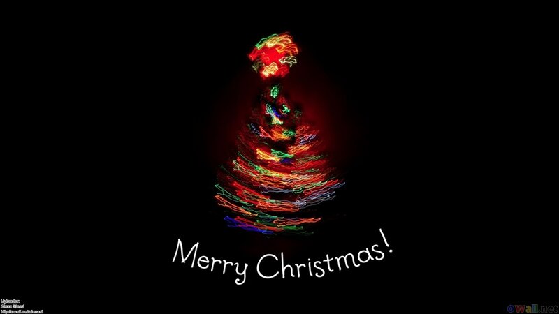 Light-trail Christmas Tree — Black