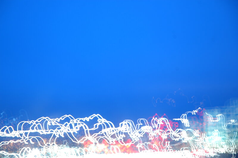Light trails at night