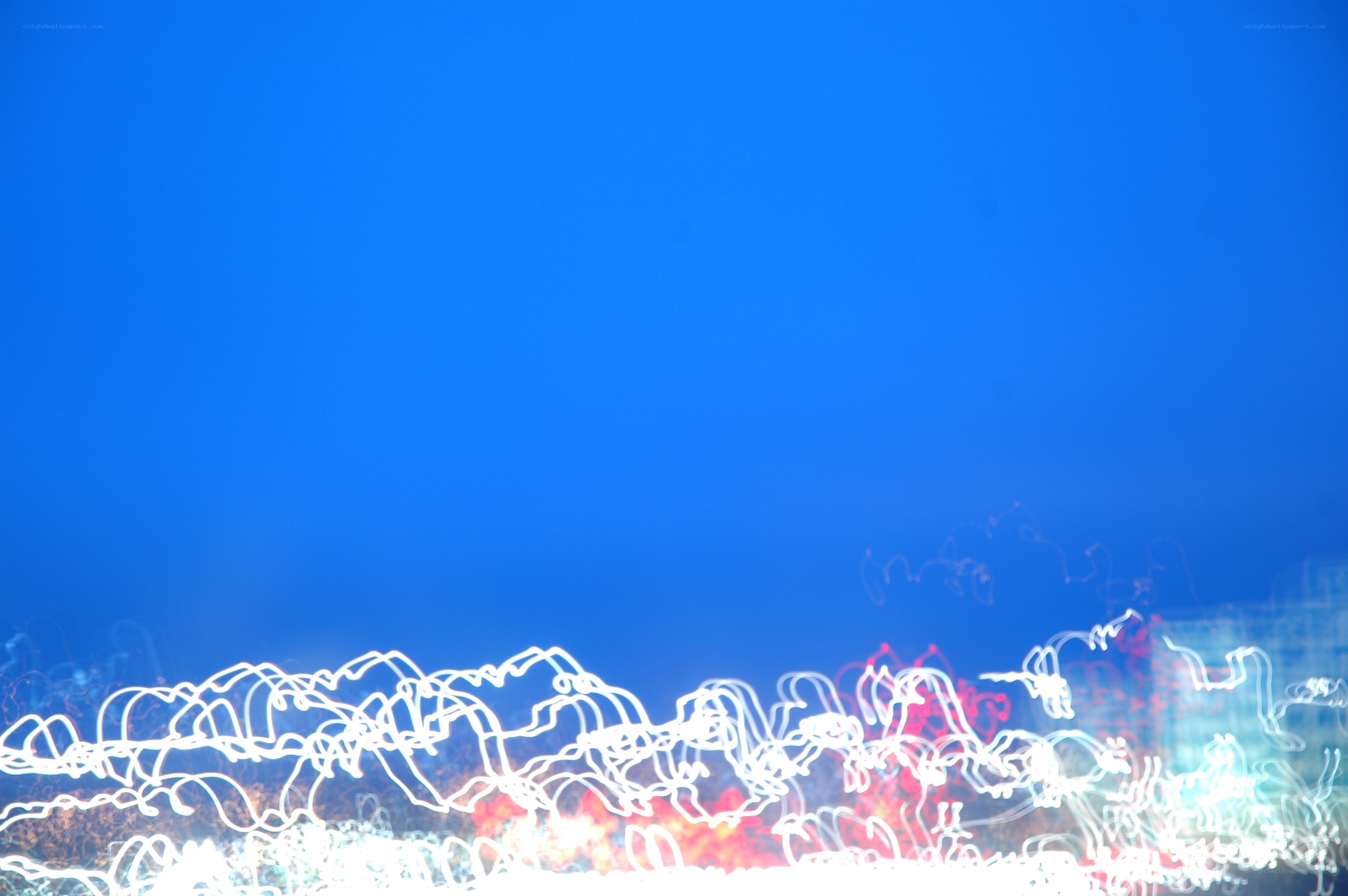 Light trails at night