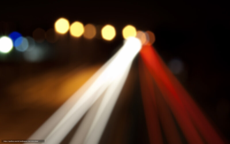 Light Trails at Night — White, Dark