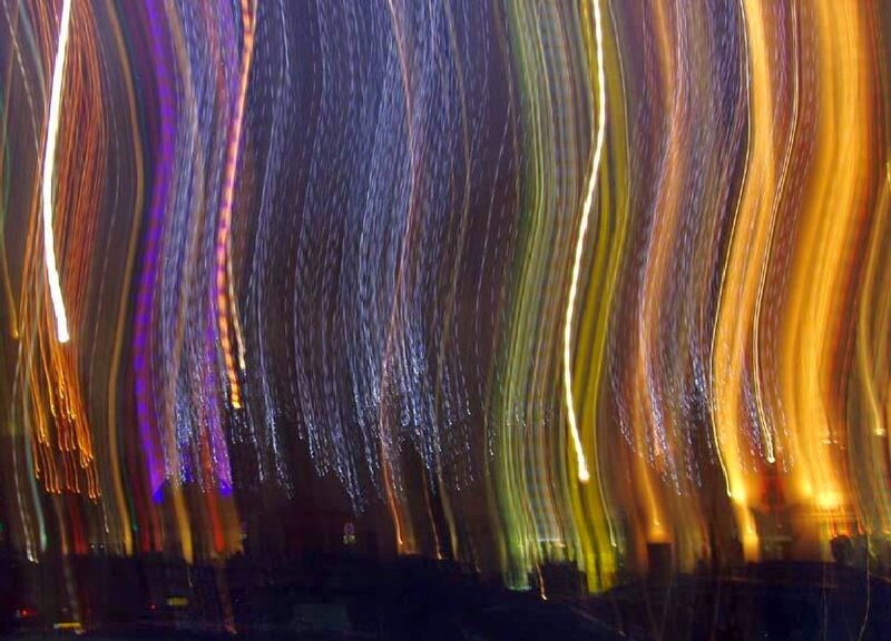 Light Trails at Night — Yellow, Dynamic