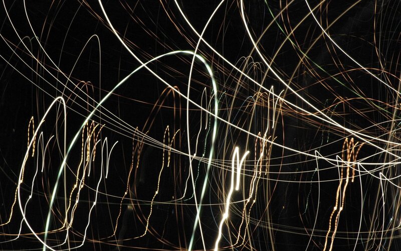 Light Trails in Dark — White