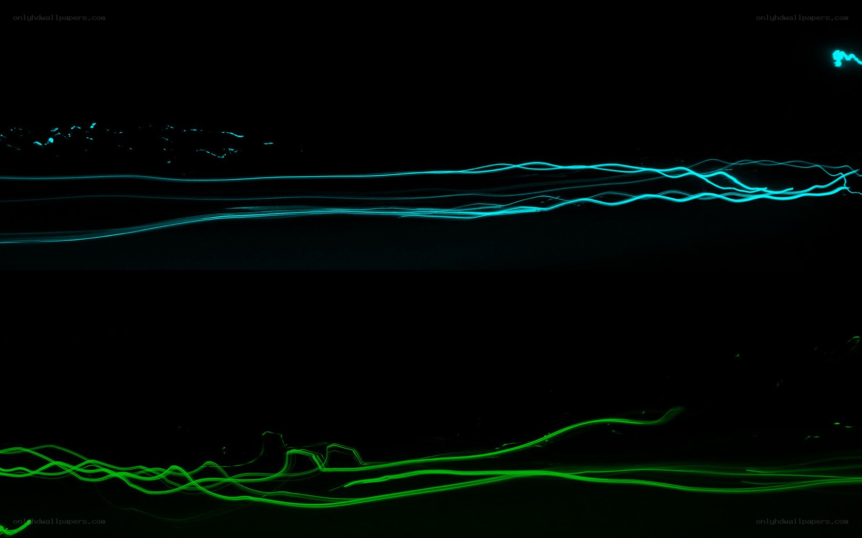 light trails in darkness